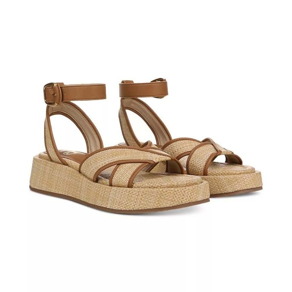 Sam Edelman Nylie  Platform Sandals‎ with Ankle Strap Women US 8